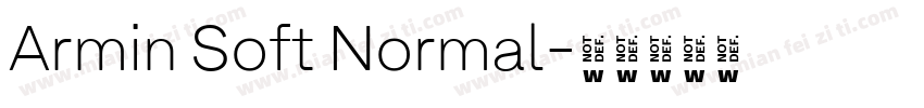 Armin Soft Normal字体转换